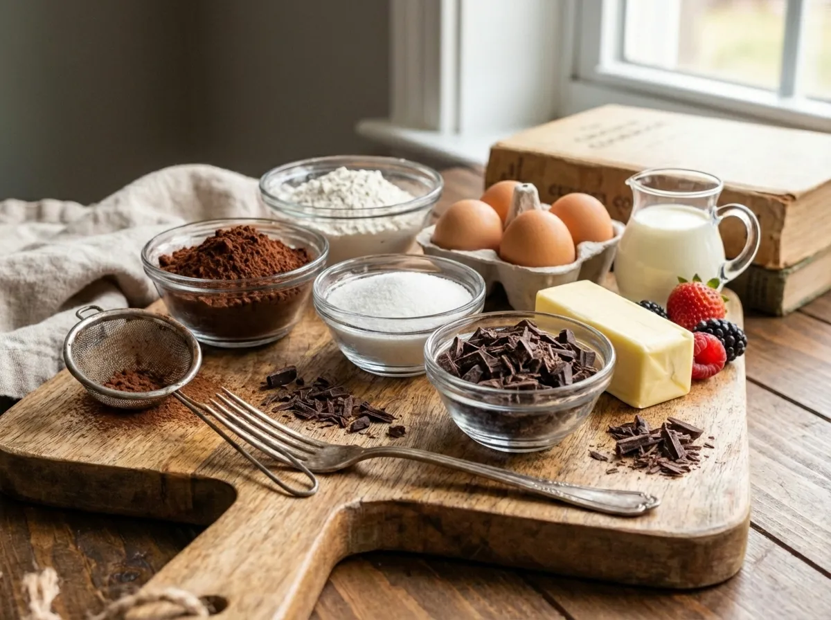 Schokoladenkuchen Zutaten