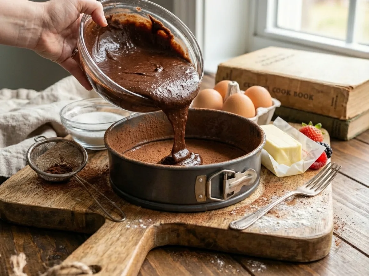 Schokoladenkuchen Teig