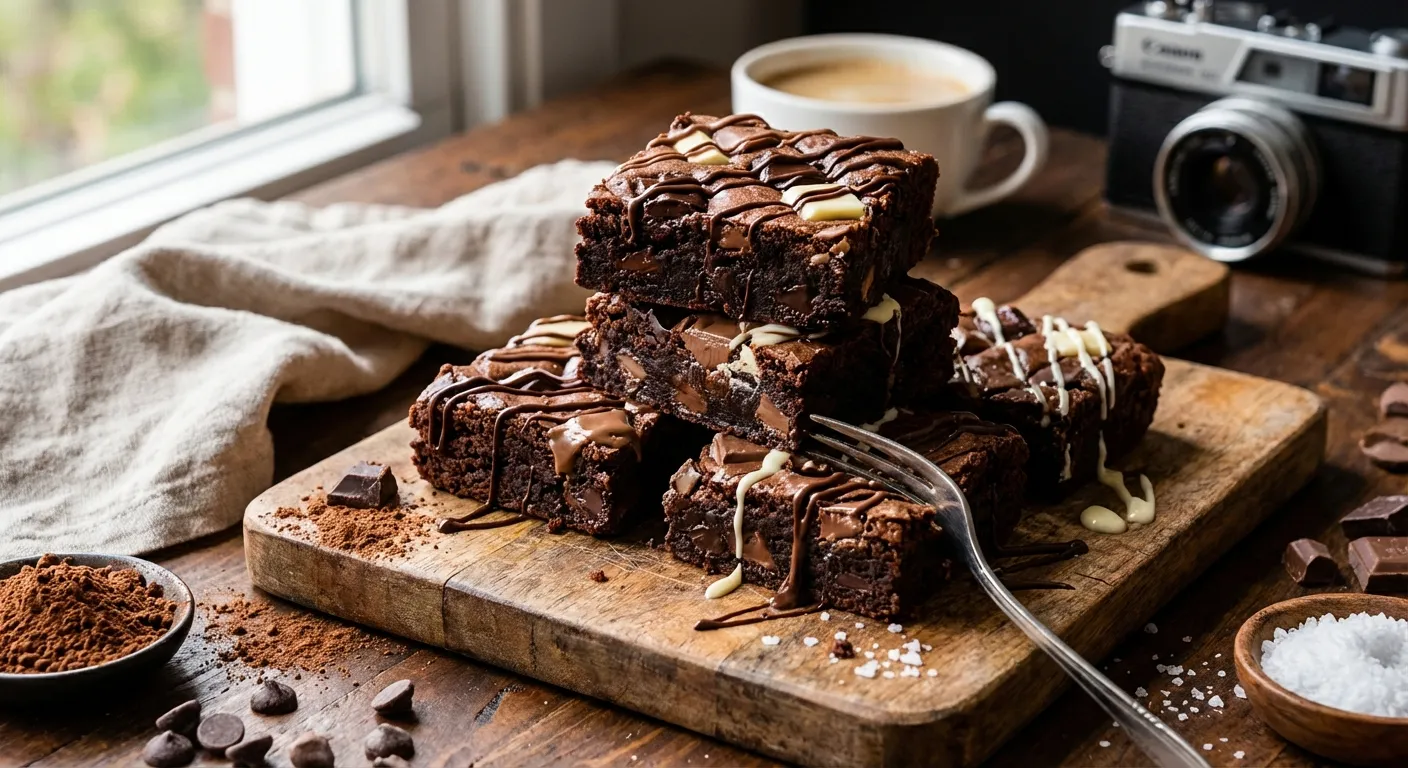 Triple Chocolate Brownies