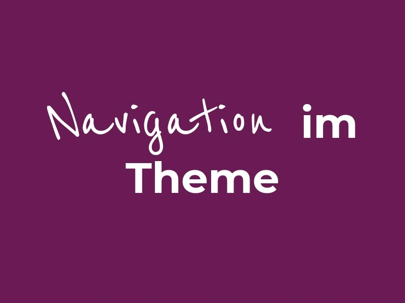 Navigation im Foodblogliebe Theme